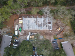 Apartment construction from above