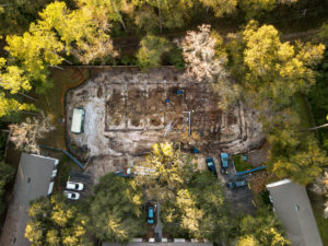 Apartment building being built